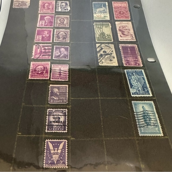 Vintage US Used 3c Stamp Mixed Americana, - Cancelled- - Picture 3 of 14